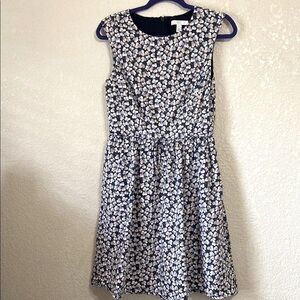 1901 Navy Floral Dress